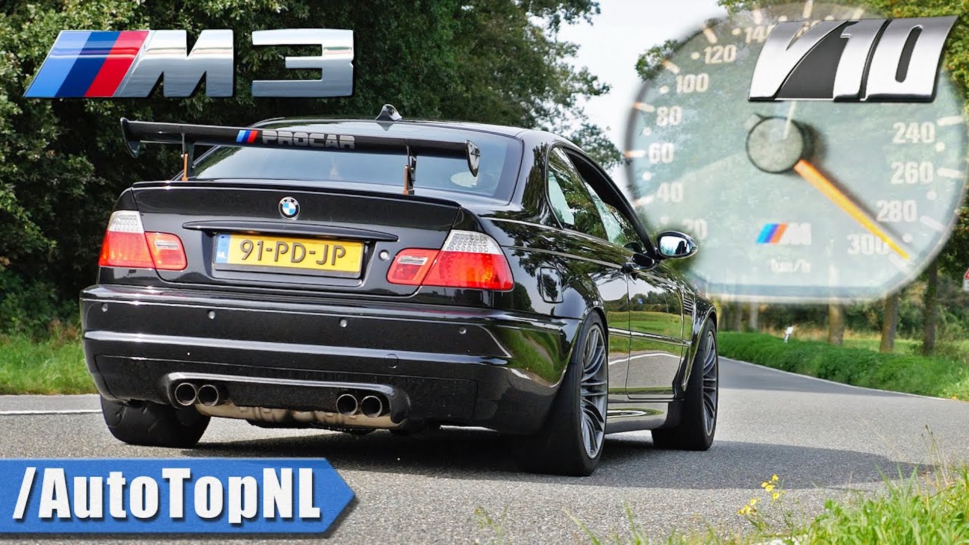 BMW M5 E60 V10  REVIEW on Autobahn by AutoTopNL 