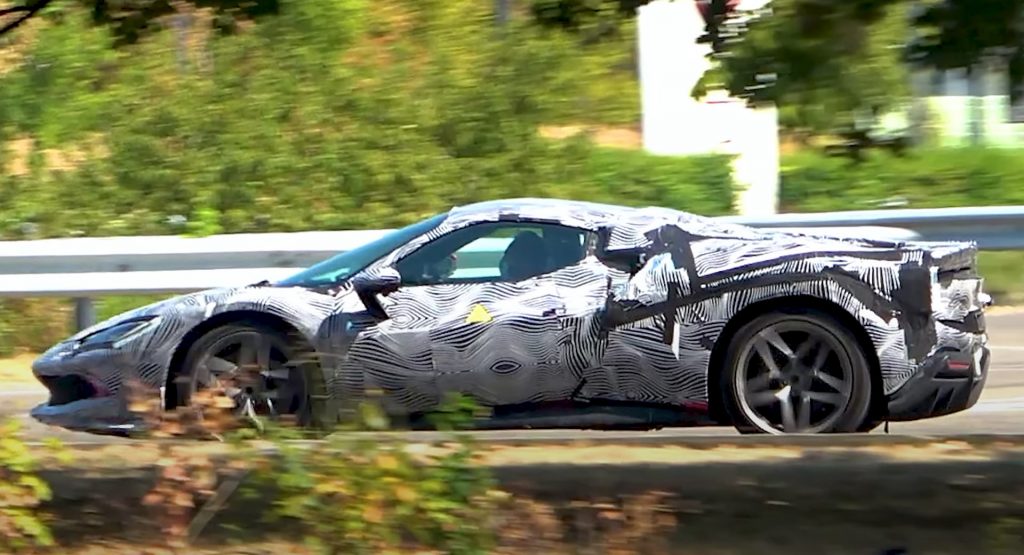  Here’s Our First Look At The 2023 Ferrari 296 Convertible On The Move