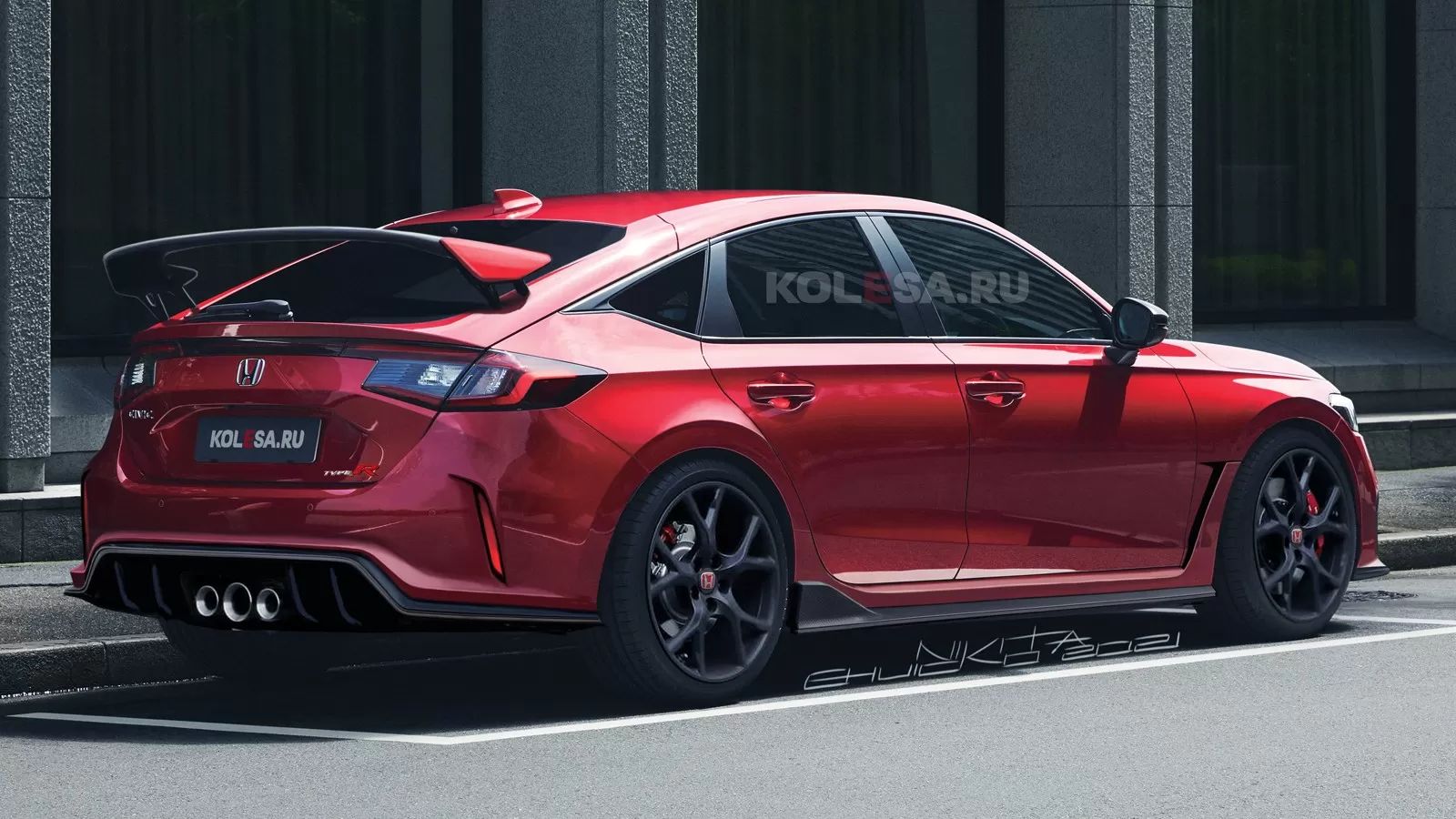 New Civic TypeR render Come for the cars, stay for the anarchy