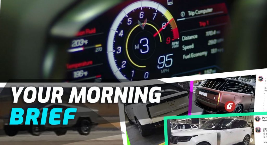  Range Rover Leaked, Cybertruck Caught Testing, And 2022 Z06’s Redline Teased: Your Morning Brief