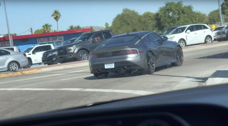 2023 Nissan Z In Gun Metallic Caught Driving Around In Traffic 