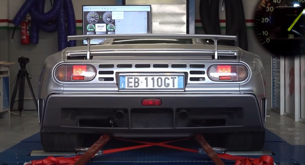  Watching A Bugatti EB 110 On A Dyno Is A Sight To Behold