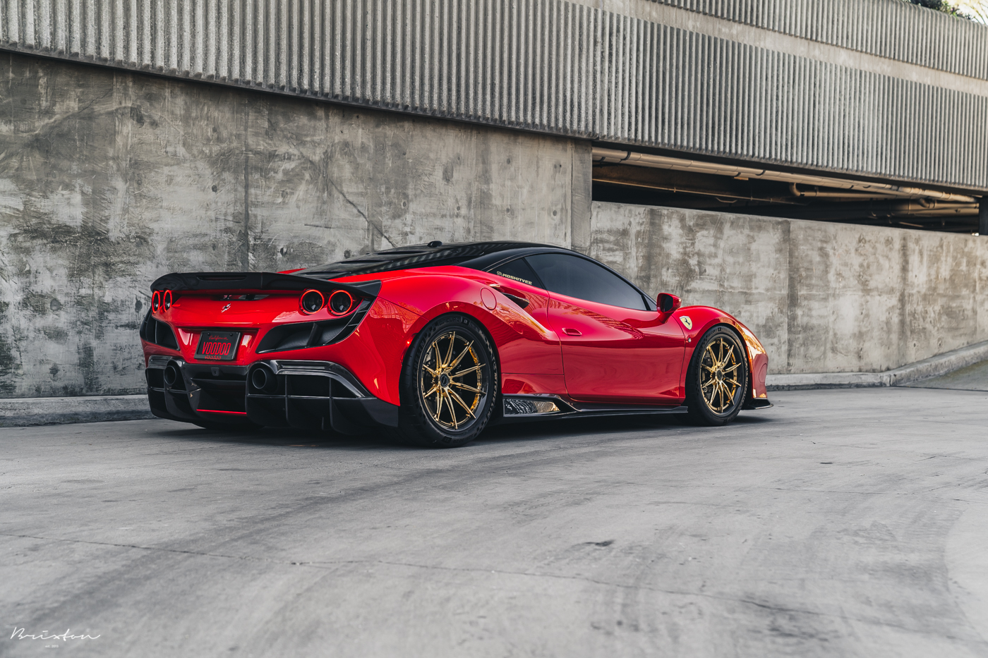 Ferrari F8 Tributo Glistens With Gold Wheels | Carscoops