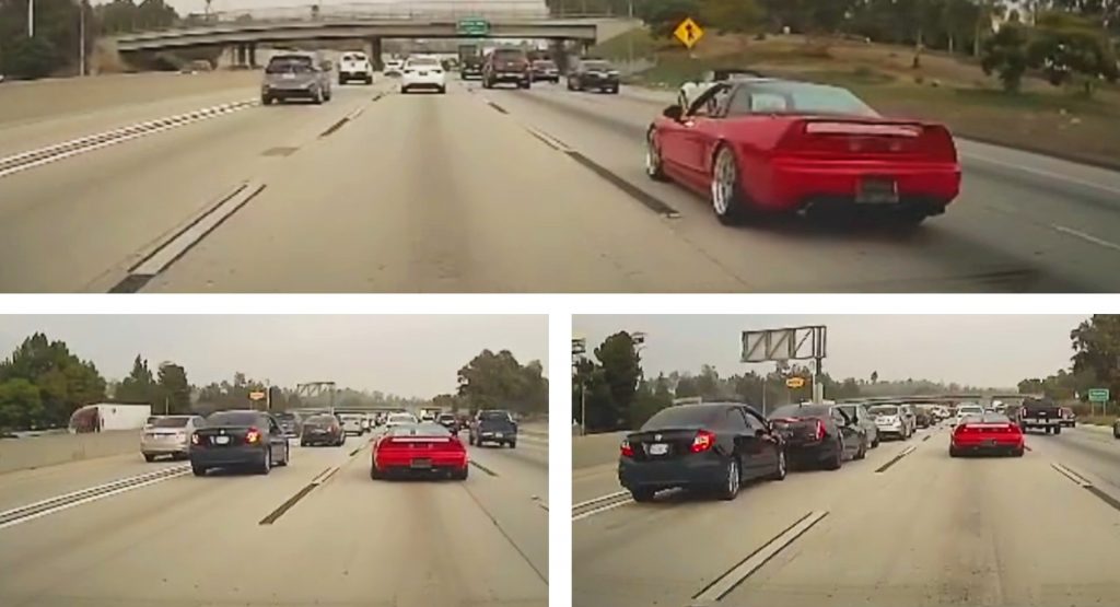  Woman Throws Drink On Clean Acura NSX Heading To SEMA, Gets Instant Karma