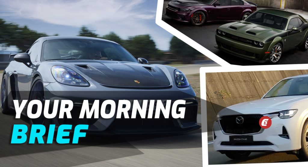  2022 Cayman GT4 RS, Dodge Unveils Jailbreak Trim, And Mazda CX-60 Spied: Your Morning Brief