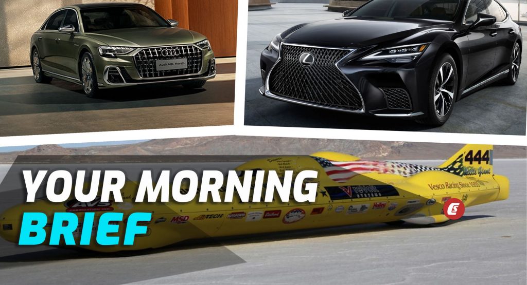  New EV Speed Record Holder, Audi’s Range-Topping A8L Horch, And Lexus LS 500 Updated: Your Morning Brief