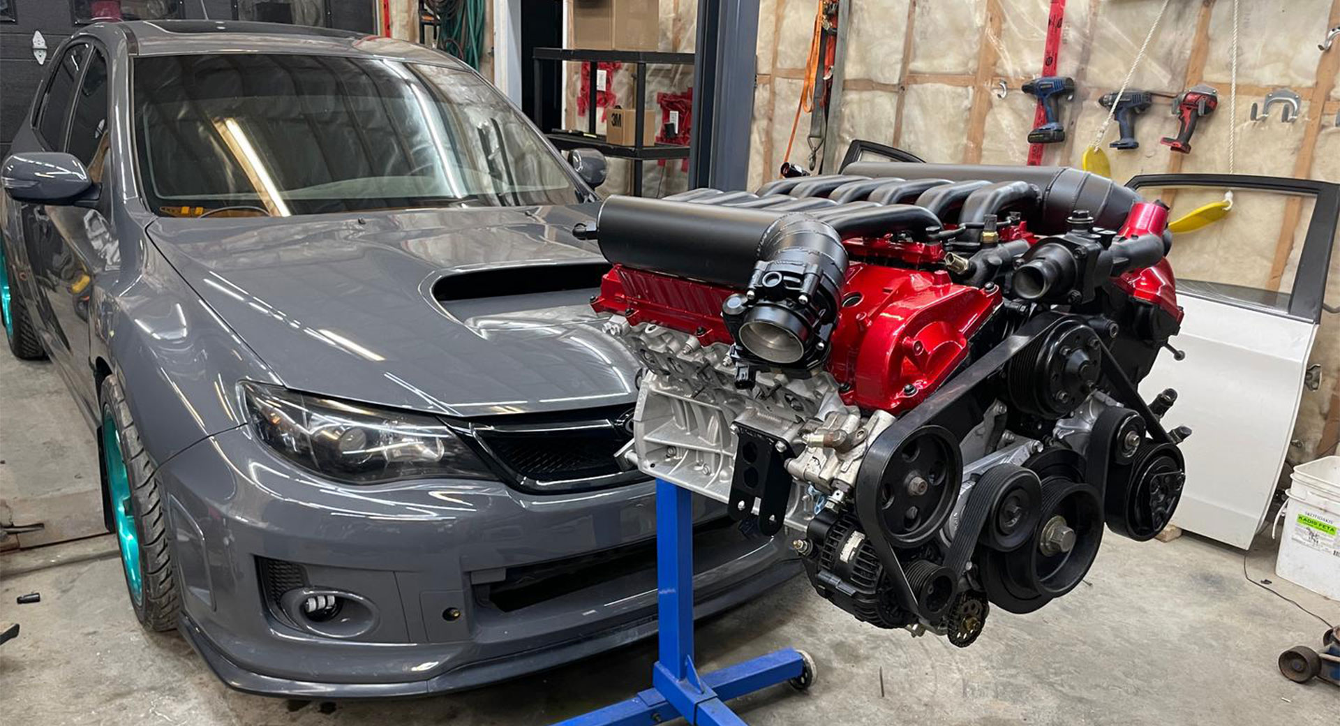 This Subaru Impreza WRX STI Is Getting A Twin Turbo V12 From A Toyota 