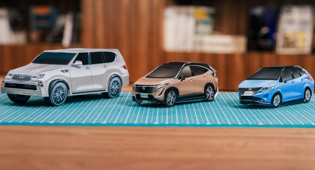  Nissan Invites You To Try Making Its Cars With Free Papercraft Instructions