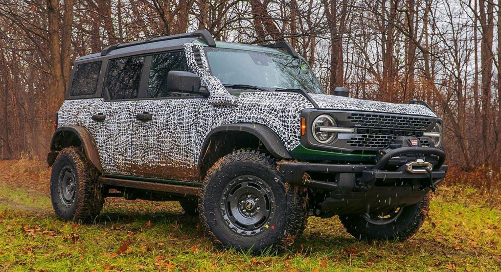  2022 Ford Bronco Everglades Shows Off Its Factory Winch And Snorkel In First Teaser Images