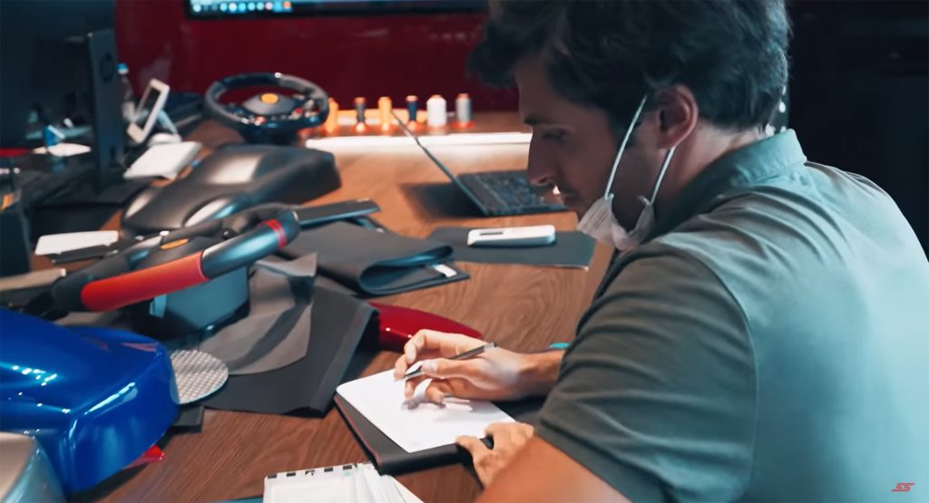  Watch F1 Driver Carlos Sainz Customize A Ferrari To Replace His VW Golf