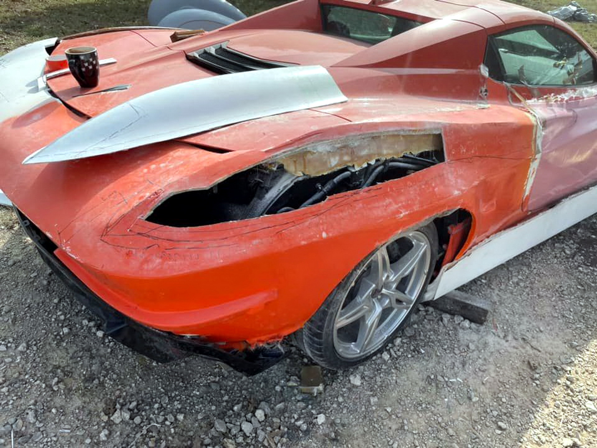 It Takes Some Balls To Chop A Brand New C8 Corvette And Make A C2 And ...