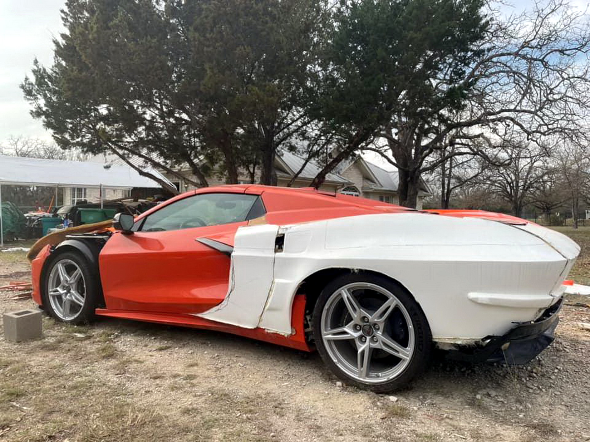 It Takes Some Balls To Chop A Brand New C8 Corvette And Make A C2 And ...