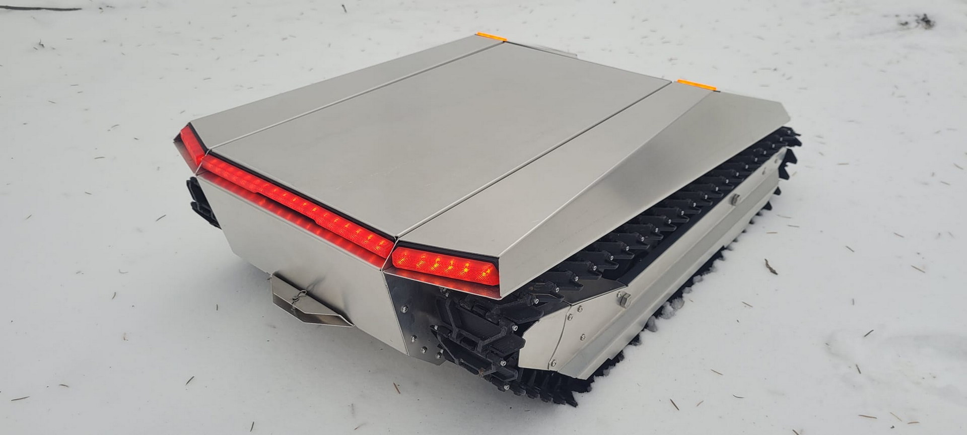 This remote-controlled snowblower is inspired by Tesla's Cybertruck -  Autoblog