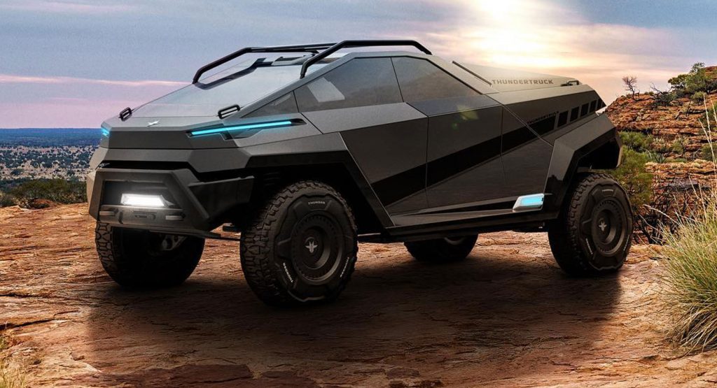  Thundertruck Is A Wild EV Concept With Solar ‘Bat Wings’ Created By An Ad Agency