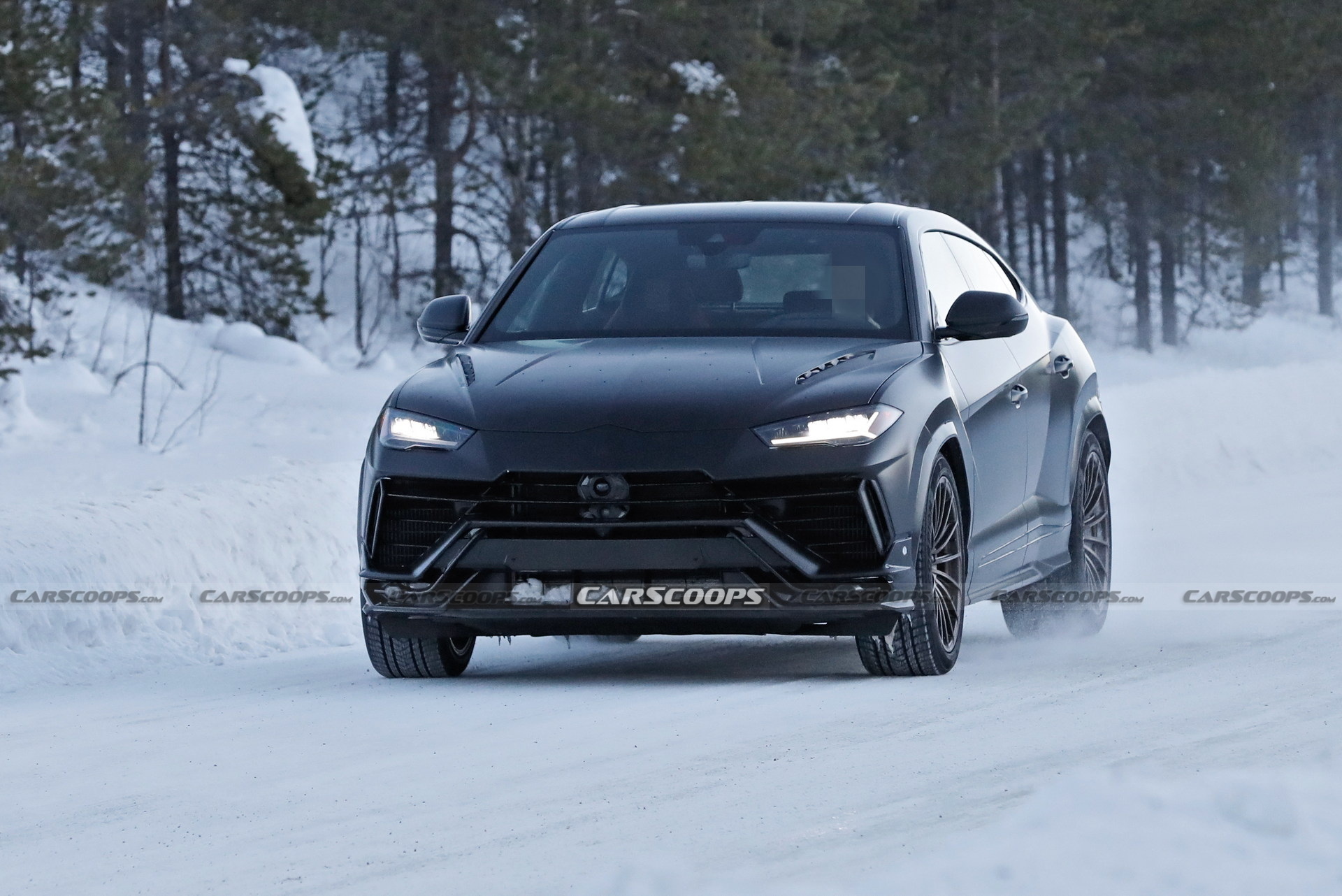 Matte Black 2023 Lamborghini Urus Evo Nabbed Without Camouflage | Carscoops