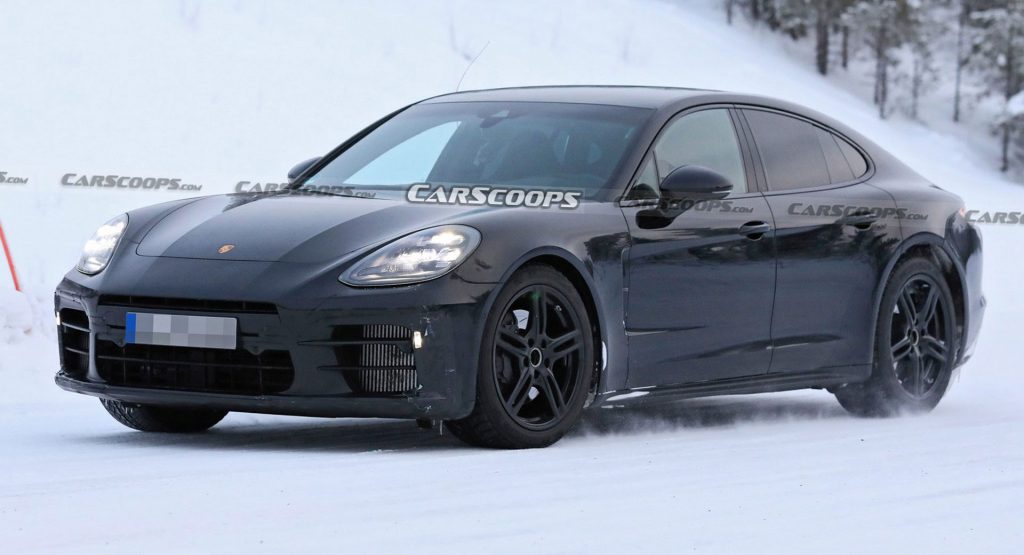  Facelifted Porsche Panamera Gets A Chilly Reception During Cold Weather Testing