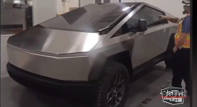 Tesla Cybertruck Filmed With Side Mirrors, Still No Door Handles In ...