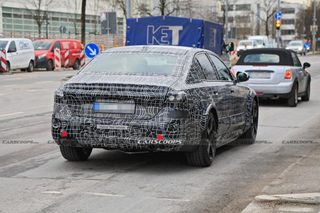 2025 BMW M5 Hybrid Makes Spy Debut Showing Its Aggressive Bodykit ...