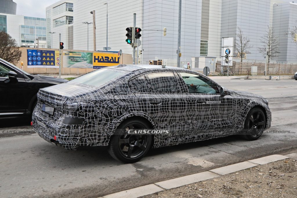 2025 BMW M5 Hybrid Makes Spy Debut Showing Its Aggressive Bodykit ...