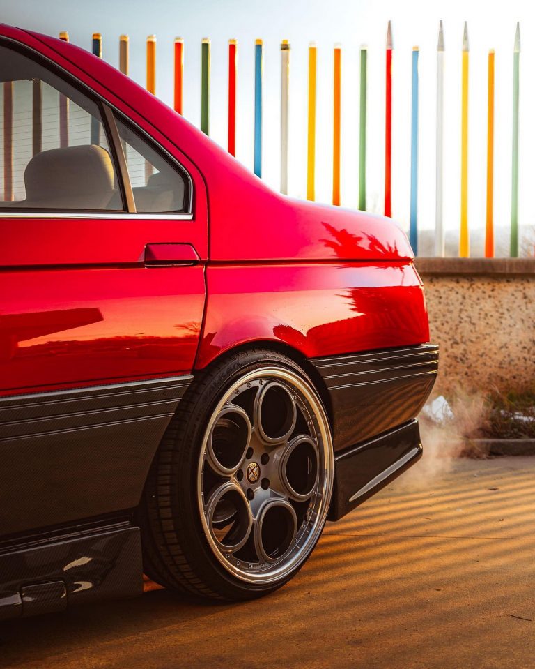 Alfa Romeo 164 Restomod Looks Gorgeous With Telephone-Dial Wheels And ...