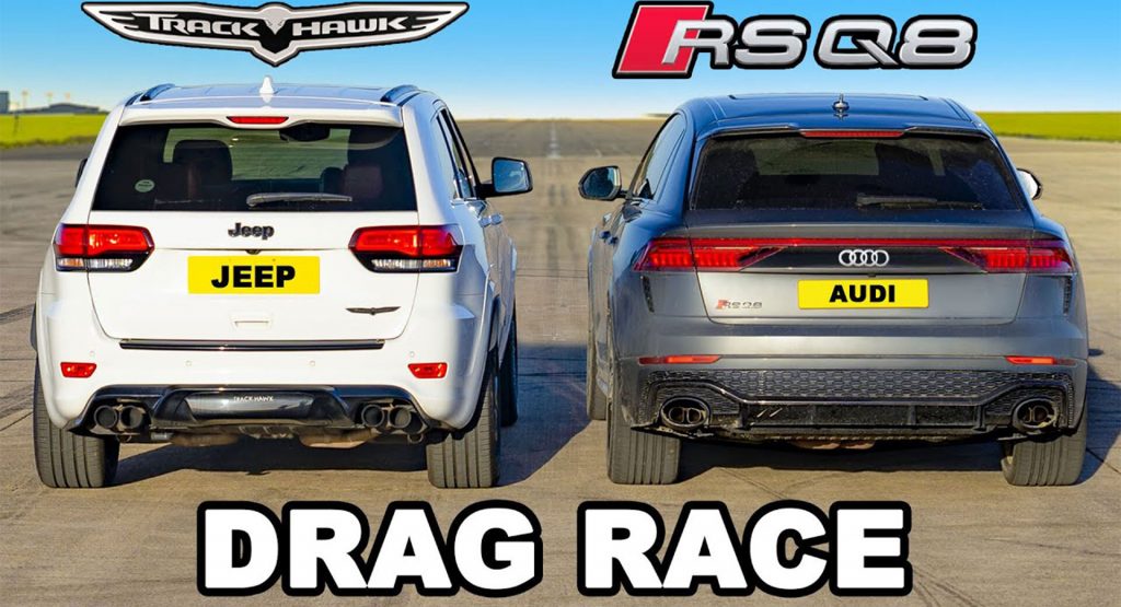  Can An Audi RS Q8 Keep Up With The Almighty Jeep Grand Cherokee Trackhawk?