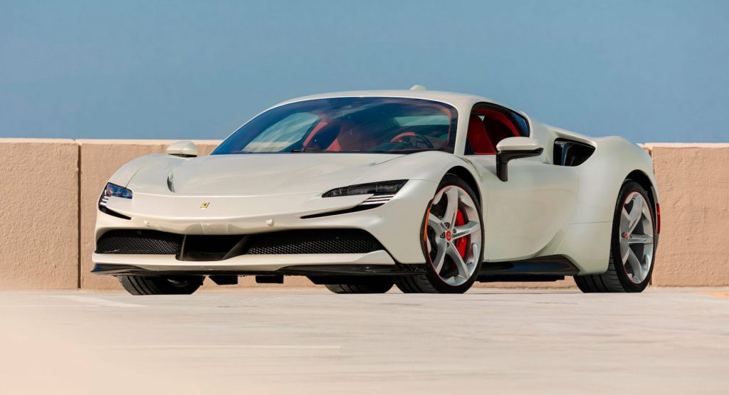  Gorgeous White Ferrari SF90 Stradale Could Fetch $1.1 Million At Auction