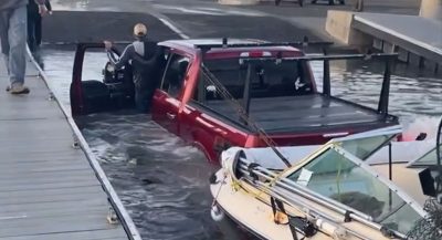 Owner Of Ford F-150 Platinum Shows How To Not Use A Boat Ramp | Carscoops