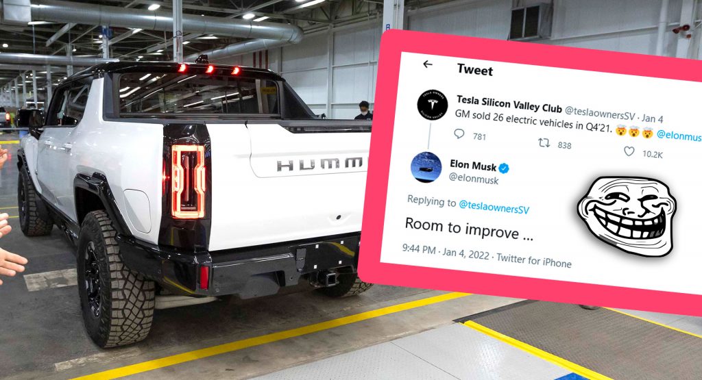  GM Sold Just 26 EVs Including 1 Hummer In Q4 ’21 To Elon Musk’s Twitter Delight