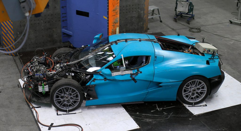  Rimac Completes The Final U.S. Crash Test For The Nevera Supercar