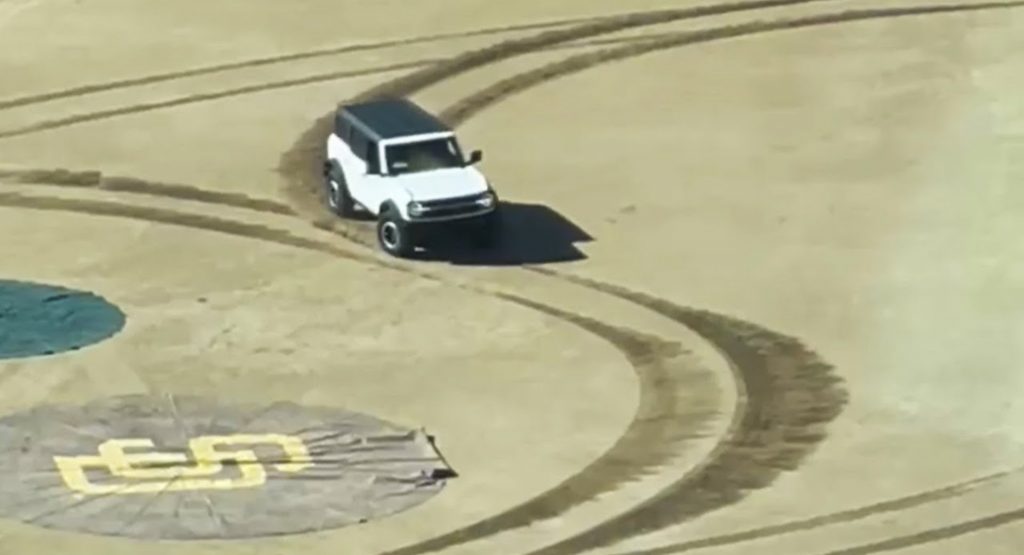  Ford Bronco Driver Arrested For Doing Donuts In Major League Baseball Park