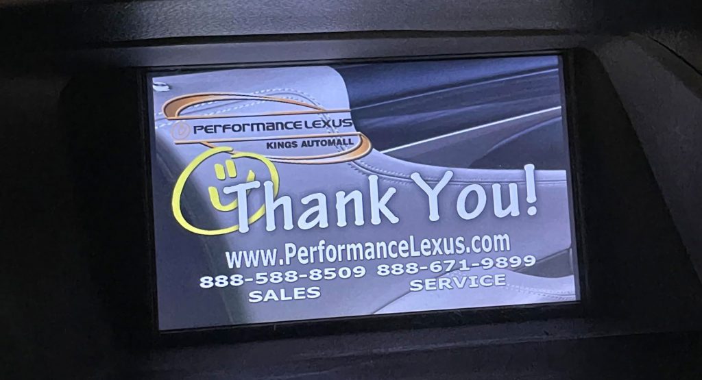  Imagine Buying A Lexus And Being Treated To This Terrible, Dealership-Installed Startup Screen