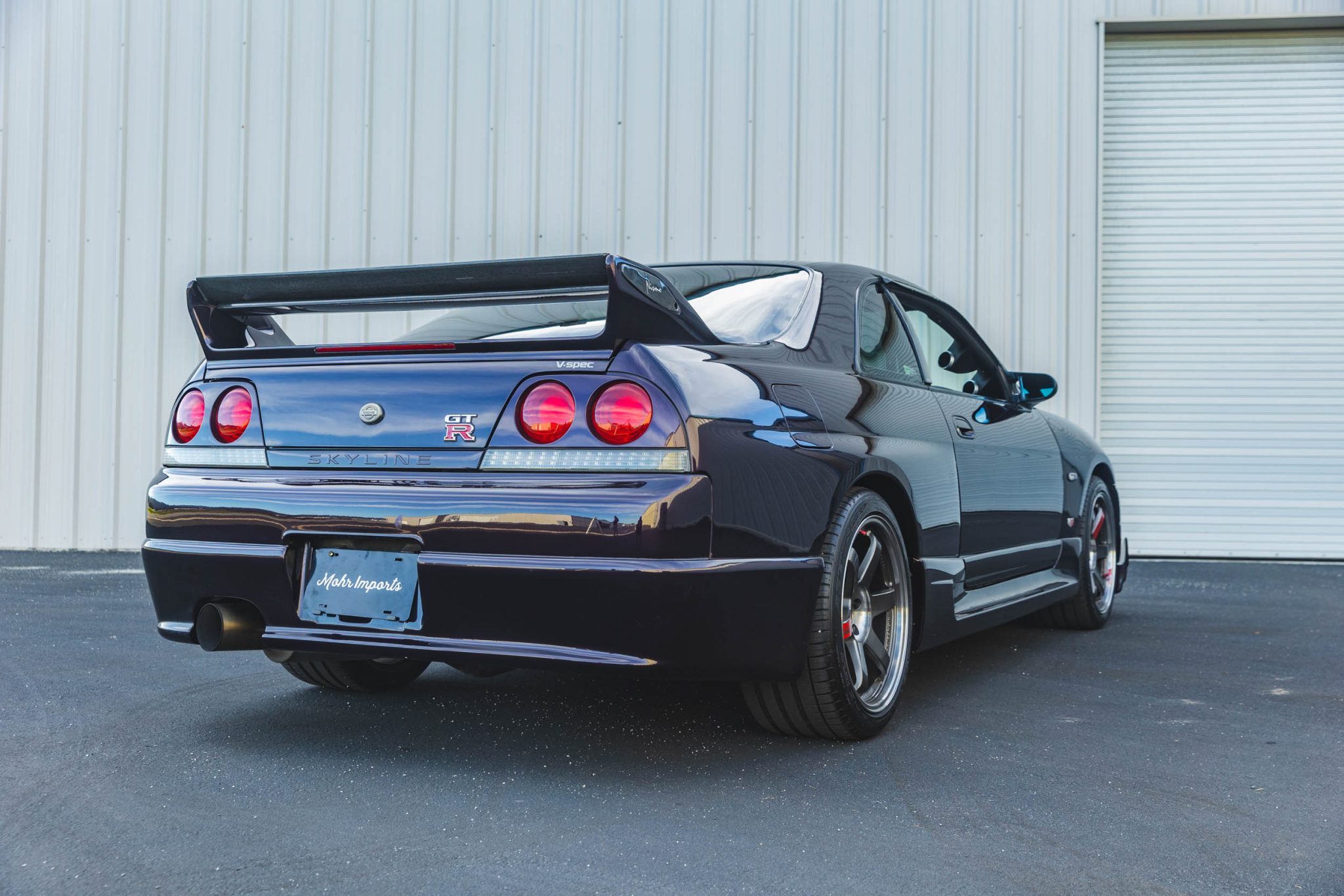 Time To Find Out How Much This Midnight Purple Nissan R33 Skyline Gt R V Spec Is Worth Carscoops
