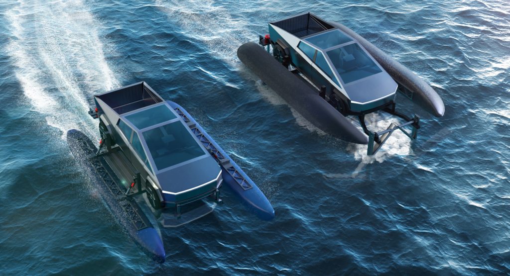  This Guy Wants To Turn The Tesla Cybertruck Into A Catamaran