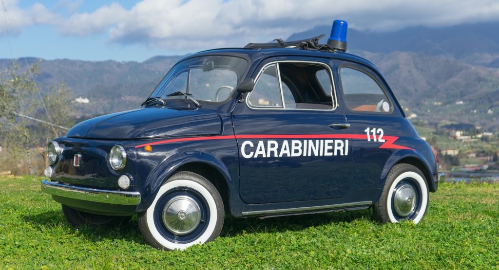  This 18 HP Fiat 500 Cop Car Is A Getaway Driver’s Dream Come True