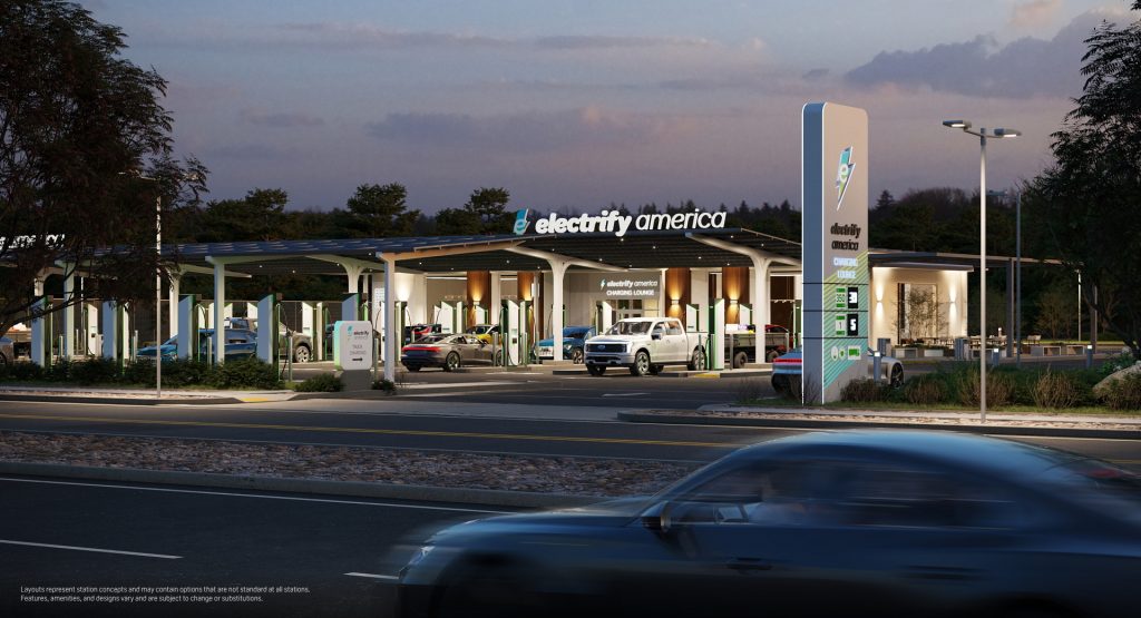  Electrify America Introducing New Charging Stations With Lounges And Event Spaces