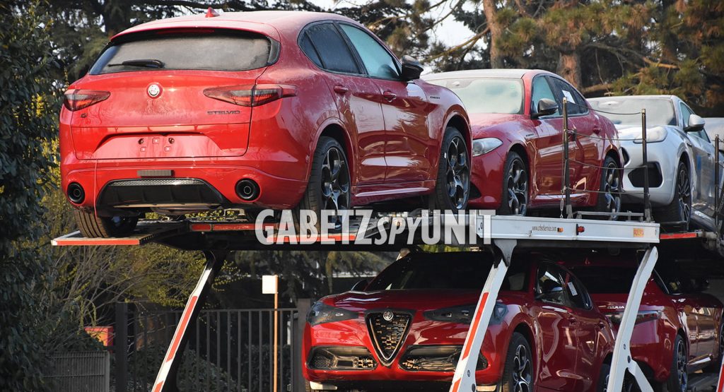  2023 Alfa Romeo Stelvio And Giulia “Estrema” Spied On Truck Carrier