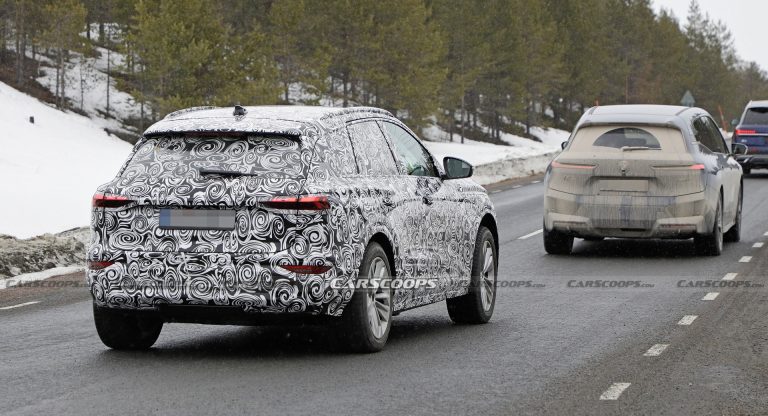 2024 Audi Q6 e-tron Front End Completely Uncovered In Latest Spy Shots ...