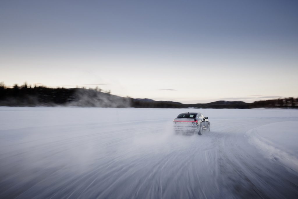 Audi Teases Facelifted E-tron Sportback During Winter Testing | Carscoops