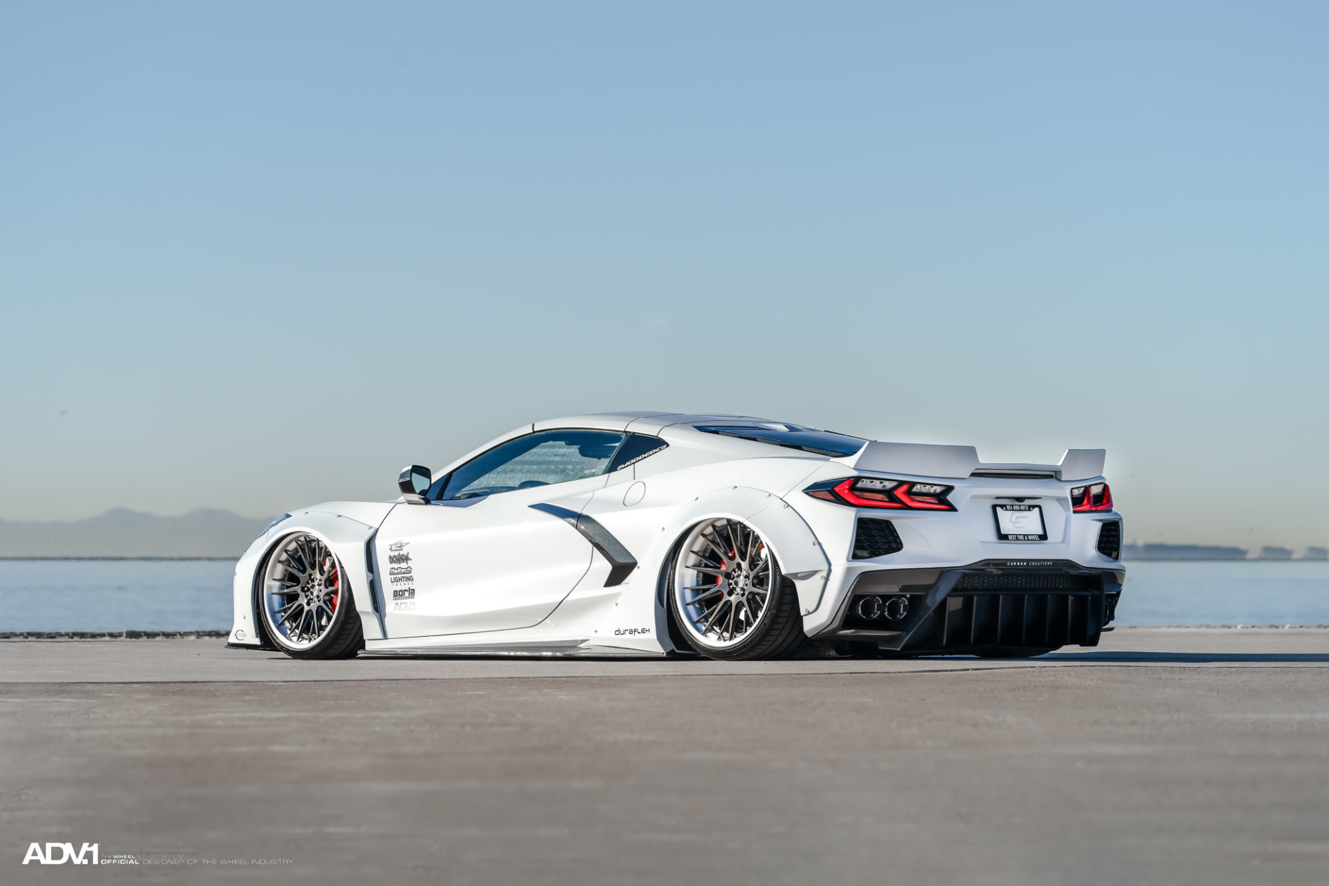 Widebody Kit And Wheels Come Together To Create A Crazy C8 Corvette ...