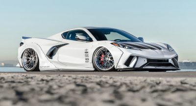 Widebody Kit And Wheels Come Together To Create A Crazy C8 Corvette ...