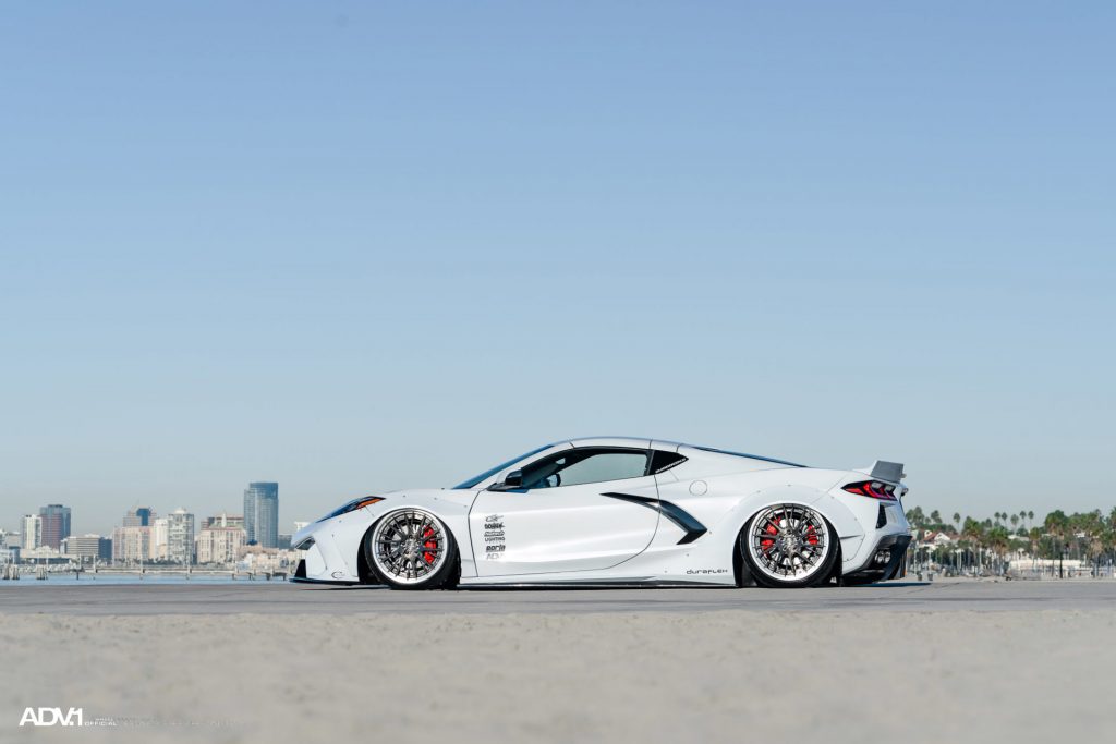 Widebody Kit And Wheels Come Together To Create A Crazy C8 Corvette ...