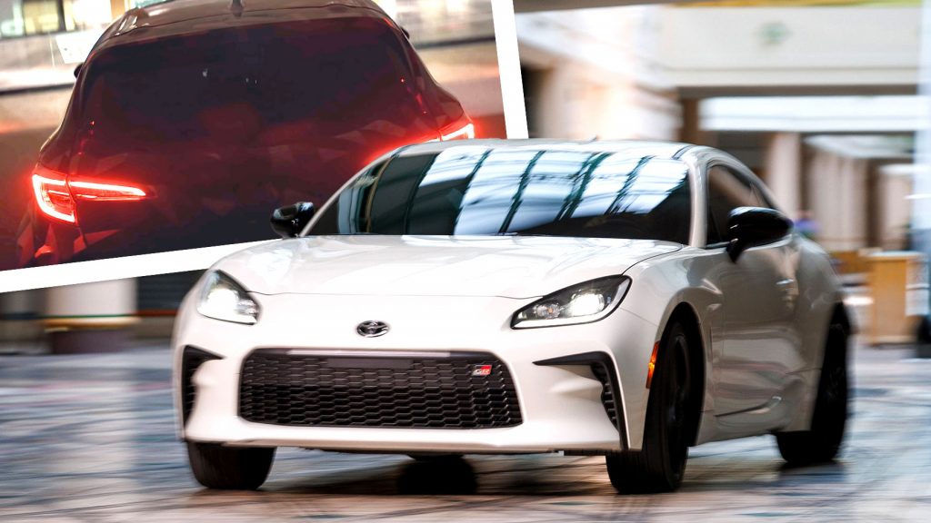  Toyota Sends GR86 Drifting Through A Mall And Teases GR Corolla In New Ad