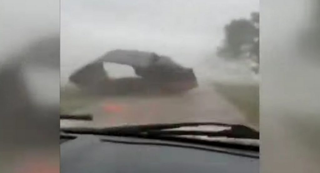  Here’s What A Close Encounter With A Tornado While Driving Looks Like