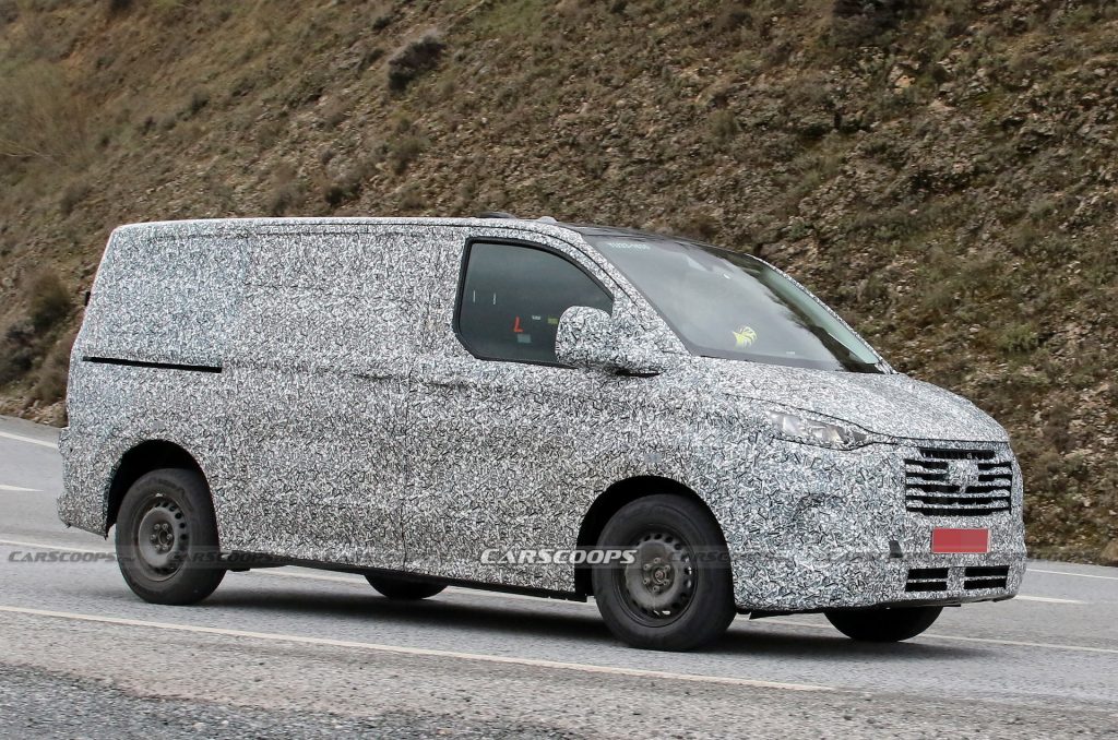 2024 Ford Transit Custom Spied With Production Body | Carscoops