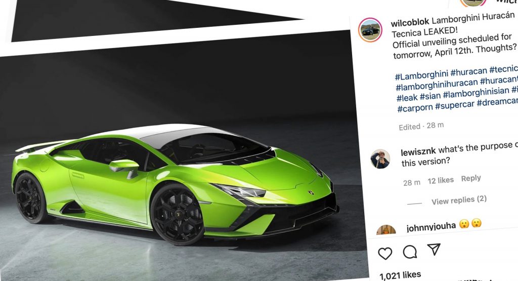  Leaked Lamborghini Huracan Tecnica Is Son Of Sian