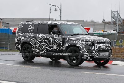 XL-Sized 2023 Land Rover Defender 130 Spied With V8 Engine And Quad ...