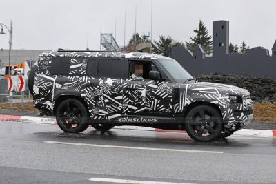 XL-Sized 2023 Land Rover Defender 130 Spied With V8 Engine And Quad ...