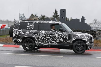 XL-Sized 2023 Land Rover Defender 130 Spied With V8 Engine And Quad ...