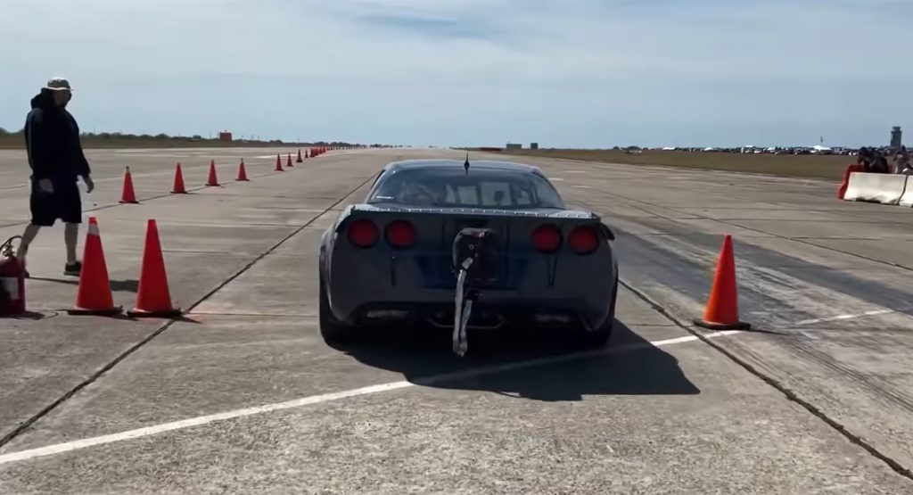  Watch This Twin Turbo Corvette Hit 242 MPH Faster Than A McLaren F1