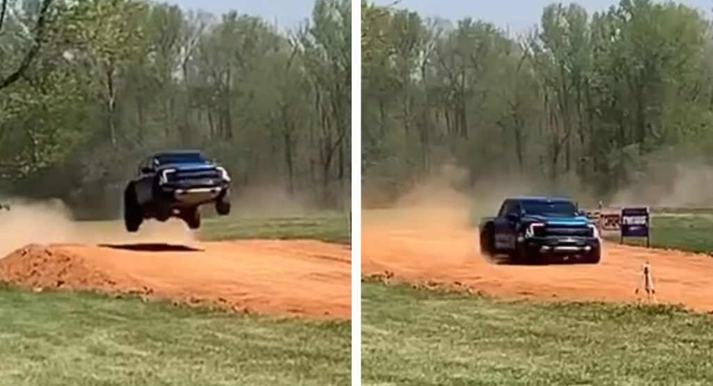  Jumping A Ford F-150 Raptor Is Literally Back-Breaking Work